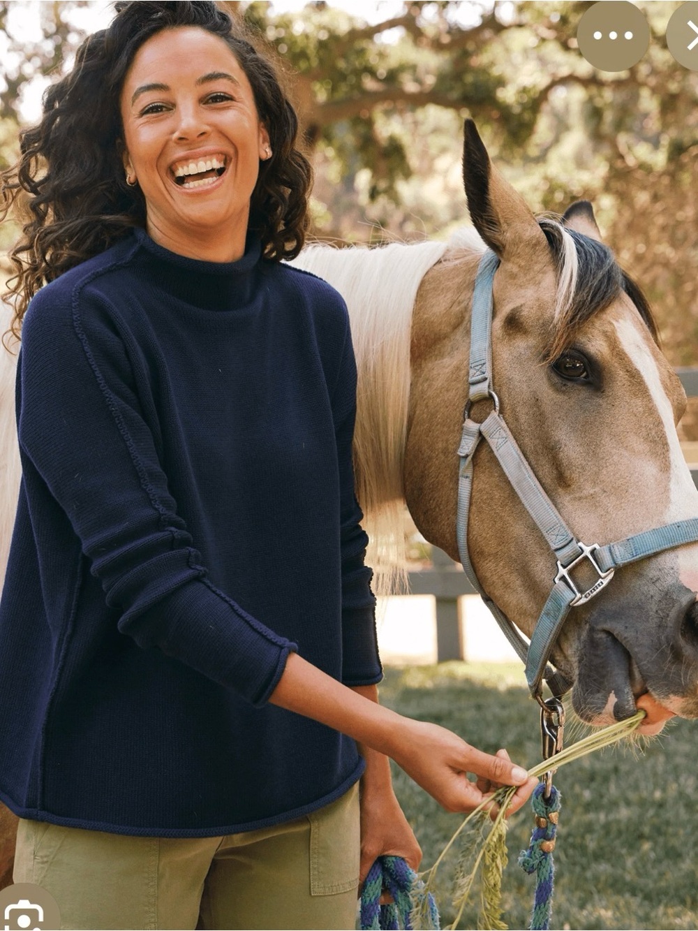 Frank & Eileen Navy Monterey Sweater